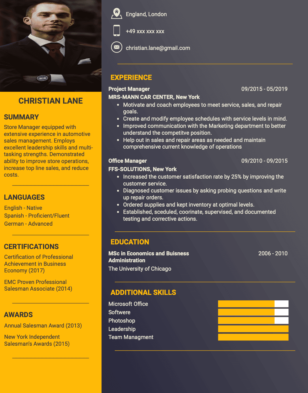 Simple CV Template